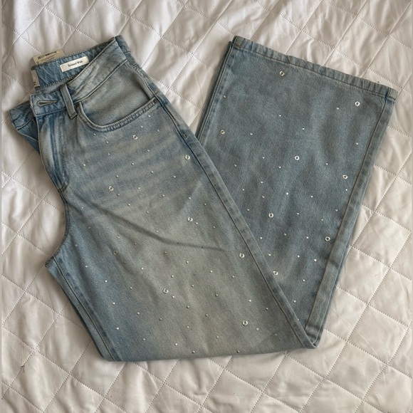 Cotton On women’s Light Blue Relaxed Wide Jeans size: 26 - Picture 7 of 10